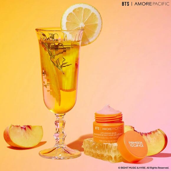 Laneige Lip Sleeping Mask Balm BTS Lip & Pop Edition 8g / .27 oz Butter Peach + - Picture 4 of 11